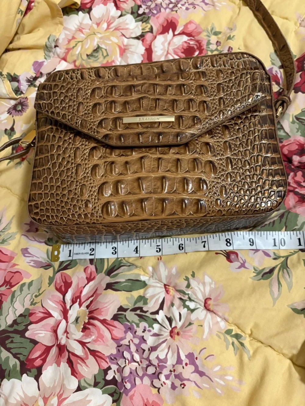 Brown Brahmin Bag with Hints of Burnished Bronze - Picture 10 of 15
